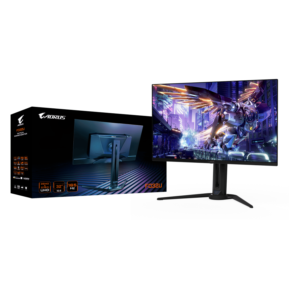 מסך GIGABYTE Aorus FO32U 4K UHD 31.5 QD-OLED 0.03ms 165Hz