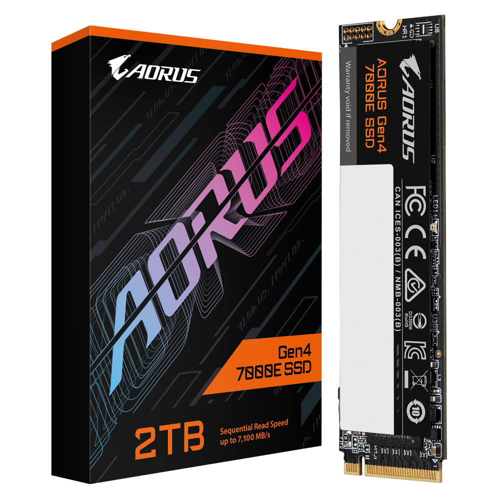 דיסק פנימי AORUS Gen4 7000E 2TB SSD NVME 2280