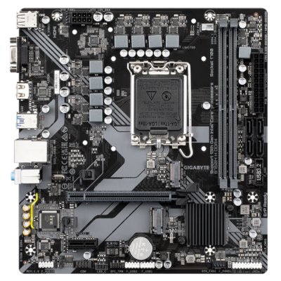 לוח למעבדי אינטל Gigabyte B760M H DDR4 Micro Atx LGA1700