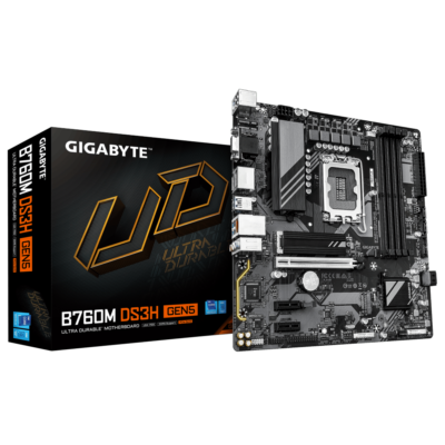 לוח Gigabyte B760M DS3H GEN5 M-ATX DDR5 DP HDMI LGA1700