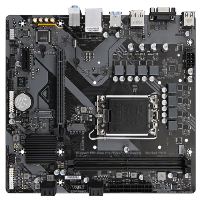 לוח אם אינטל GIGABYTE B760M E DDR5 DP HDMI VGA 1GbE lan LGA1700