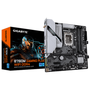 לוח אם GIGABYTE B760M GAMING PLUS WIFI DDR4 mATX LGA 1700 1GbE