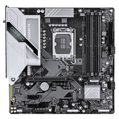 לוח אם GIGABYTE B760M GAMING PLUS WIFI DDR4 mATX LGA 1700 1GbE