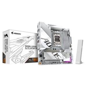 לוח אם Gigabyte B850M AORUS ELITE WIFI6E ICE M-ATX DDR5 AM5 2.5GB