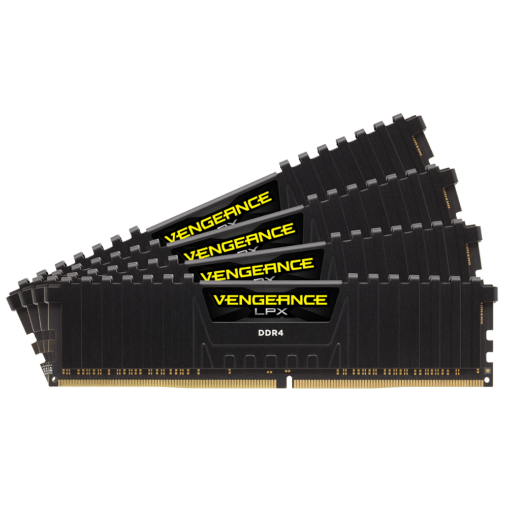 זכרון לנייח Corsair VENGEANCE LPX 64GB 4X16 3200Mhz C16 INTEL XMP