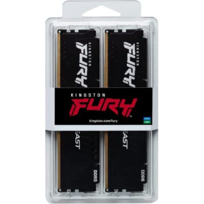 זכרון לנייח Kingston Fury Beast Black 32GB 2X16 6000MHZ DDR5 C36