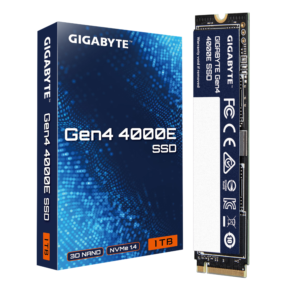 דיסק פנימי Gigabyte 4000E 1TB Gen4 SSD NVME 2280