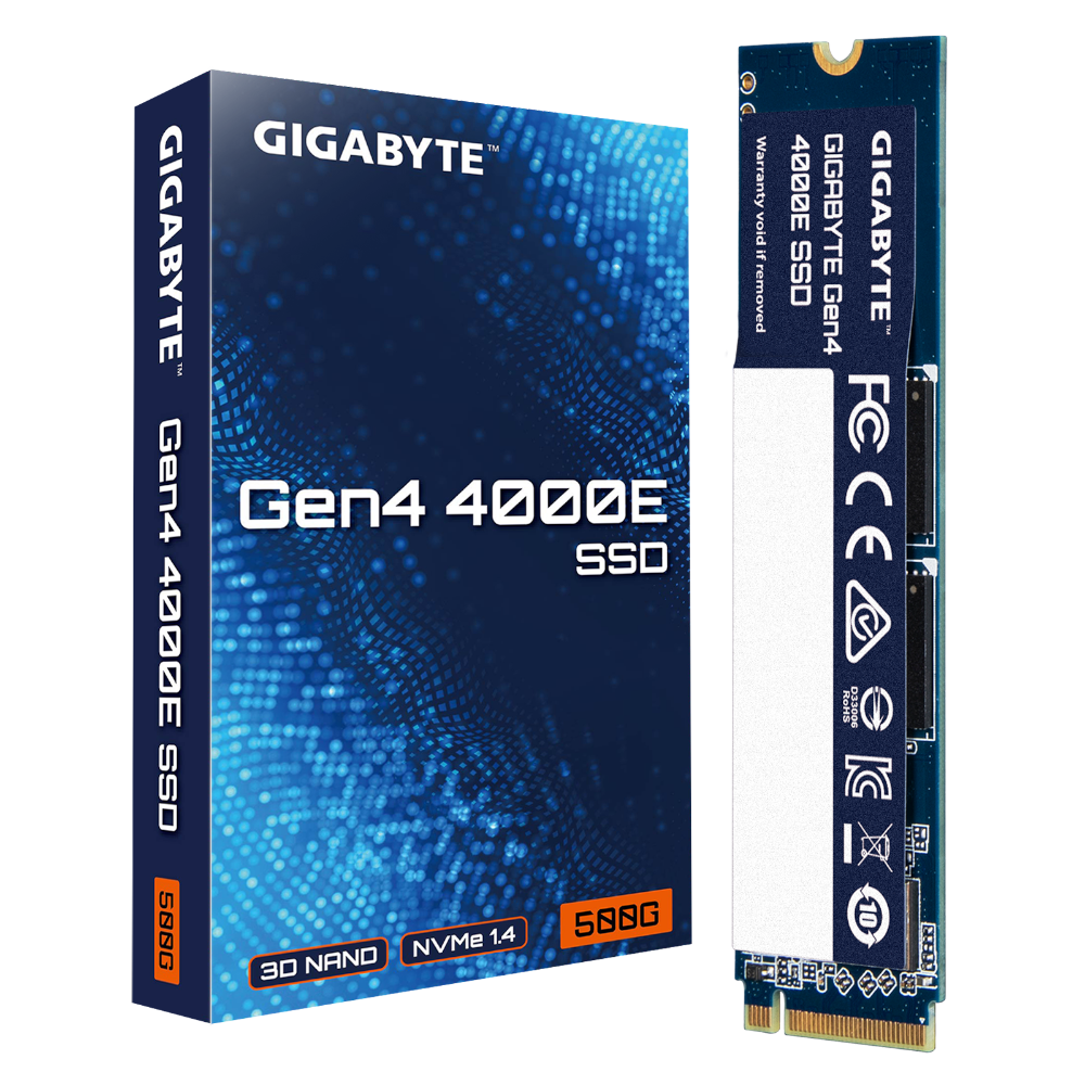 דיסק פנימי Gigabyte 4000E 500GB Gen4 SSD NVME 2280