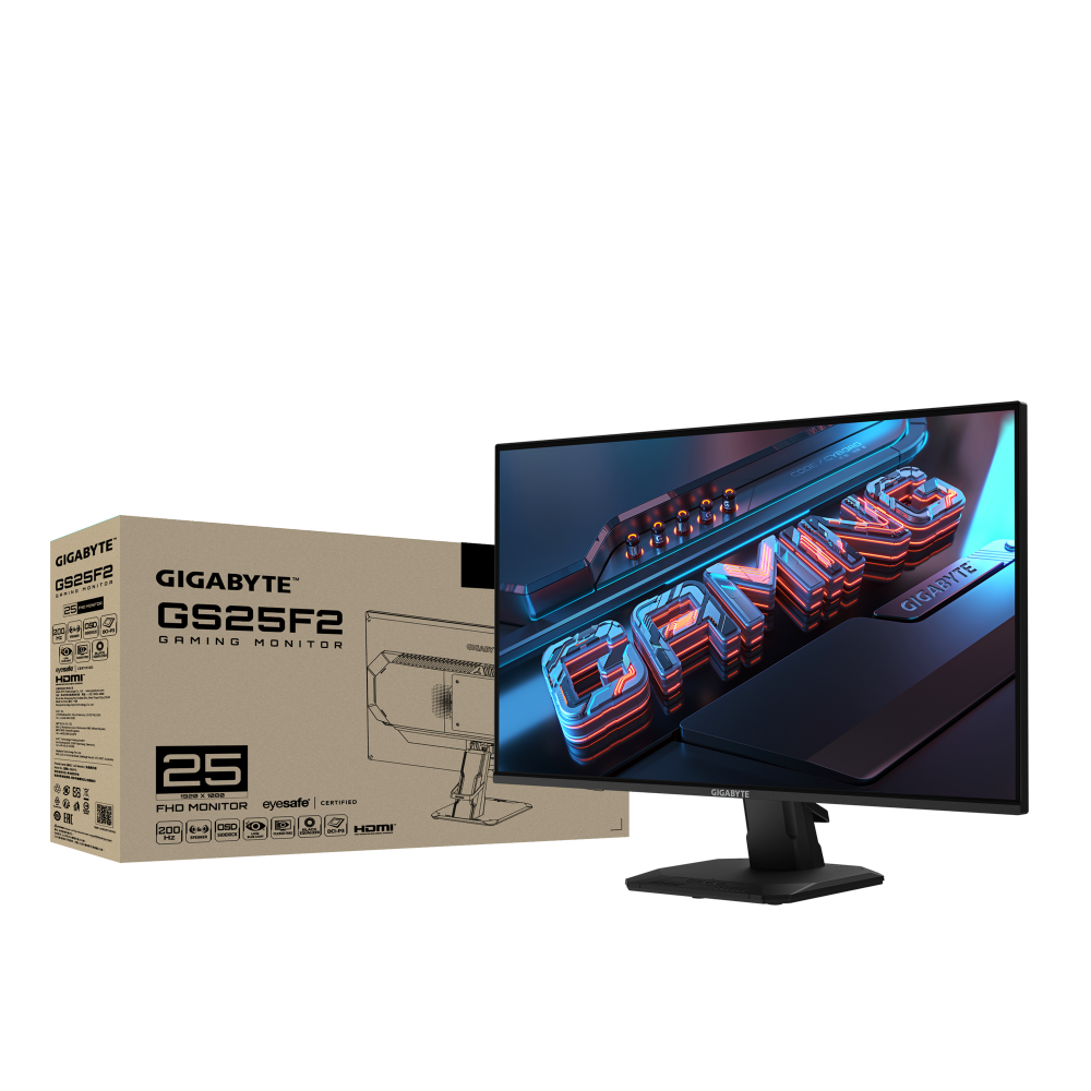 מסך גיימינג Gigabyte GS25F2 24.5 Inch FHD SS IPS 1Ms 200Hz