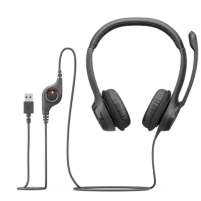 אוזניות ומיקרופון Logitech H390 USB Headphones Black