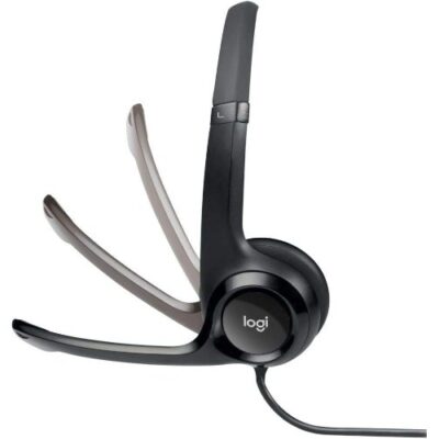 אוזניות ומיקרופון Logitech H390 USB Headphones Black