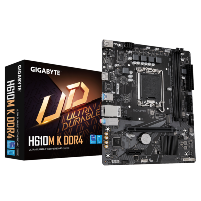 לוח אם GIGABYTE H610M K DDR4 M-ATX LGA1700 M.2 1GBE LAN