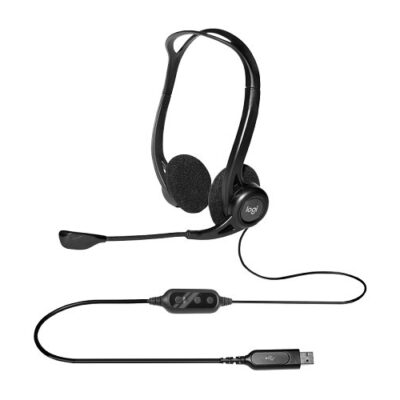 אוזניות ומיקרופון Logitech 960 USB HEADSET