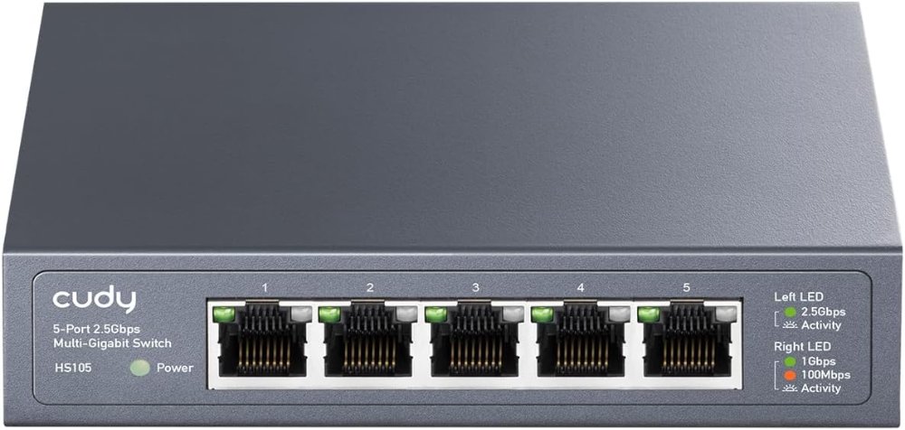 מתג Cudy 5 Port 2.5GB Unmanged Switch