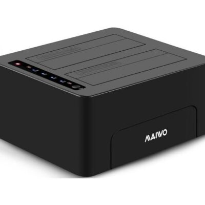 תחנת עגינה ושכפול לשני דיסקים  3.5/2.5 MAIVO USB3.0 Dual Bay