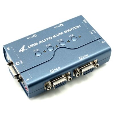 KVM 4 פורטים VGA USB – תמונה נוספת 2