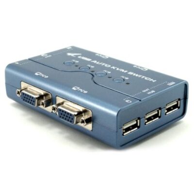 KVM 4 פורטים VGA USB – תמונה נוספת 3