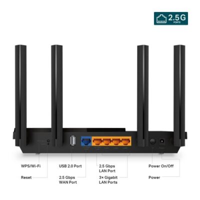 נתב TPLink Archer AX55 Pro Multi-Gigabit Wi-Fi 6 Router 2x 2.5GBE
