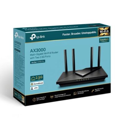 נתב TPLink Archer AX55 Pro Multi-Gigabit Wi-Fi 6 Router 2x 2.5GBE