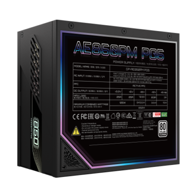 ספק כח  AORUS ELITE P850W 80 Plus Platinum Modular PCIe 5.0