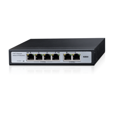 סוויץ Provision 4+2 PORT 10/100Mbps PoE 30W per Channel