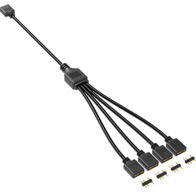 מפצל שחור מ1-ל4 ARGB