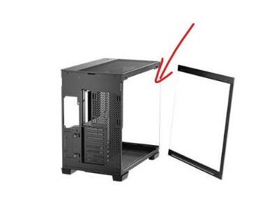 זכוכית קדמית למארז שחור ANTEC C8 BLACK