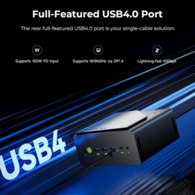 מחשב מיני GMKtec K15 Intel Ultra5 125U 16GB 1TB WIN11 Pro