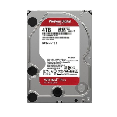 דיסק קשיח Western Digital 4TB Red Plus 128MB Cache 5400RPM SATA3
