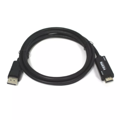 כבל אקטיבי DP ל-HDMI תומך עד 4K 60hz אורך 1.8 מטר חד כיווני