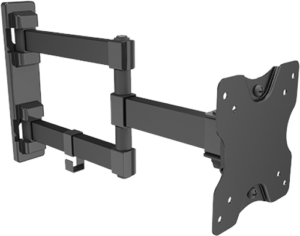 זרוע דו מפרקית מאלומיניום VESA 100/75 up to 27 and 15kg