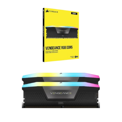 זכרון לנייח Corsair Vengeance RGB 128GB DDR5 2X64 6000MHZ C40