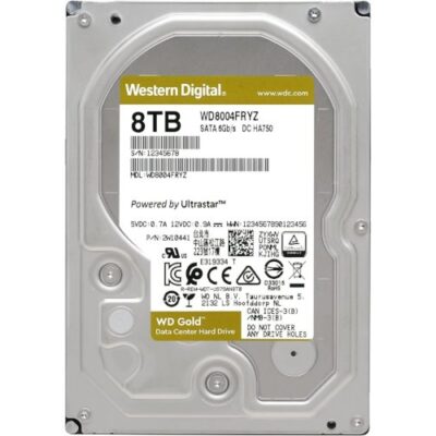 דיסק קשיח 3.5 לנייח WD 8TB Gold Enterprise 256MB Cache 7200RPM – תמונה נוספת 2