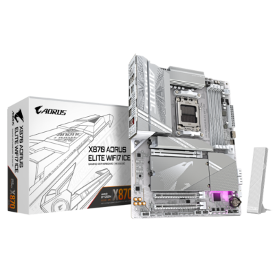 לוח אם Gigabyte X870 AORUS ELITE X3D ICE AMD AM5 WIFI7 ATX