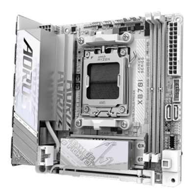 לוח אם GIGABYTE X870I AORUS PRO ICE MINI-ITX DDR5 AM5 BT 2.5GBE