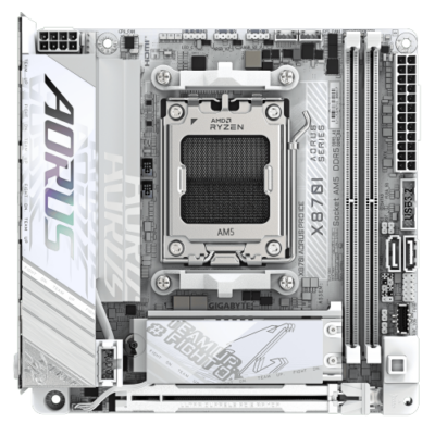 לוח אם GIGABYTE X870I AORUS PRO ICE MINI-ITX DDR5 AM5 BT 2.5GBE