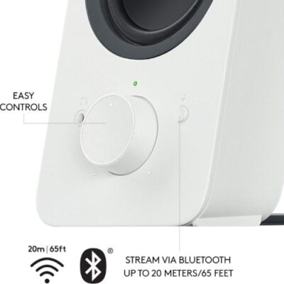 רמקולים Logitech Z207 2.0 Stereo With Bluetooth Peak 10W White