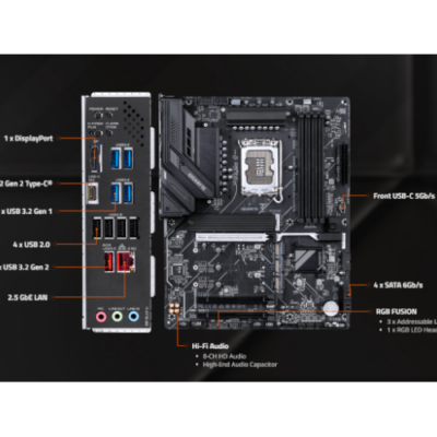 לוח אם Gigabyte Z890 D PLUS ATX DDR5 2.5GB Lan PCIE5.0