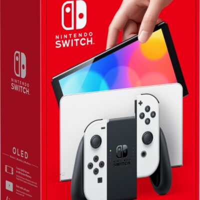 מגן מסך ל-Nintendo Switch OLED בצבע לבן