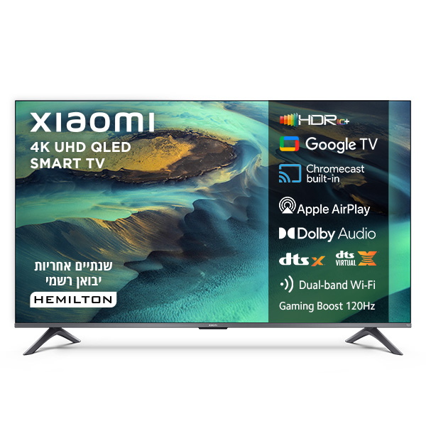 טלוויזיה ''55 QLED 4K שיאומי דגם Xiaomi TV A Pro 55'' (2026)