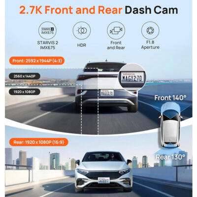 מצלמת רכב חכמה דו-כיוונית 70mai Dash Cam A510-1