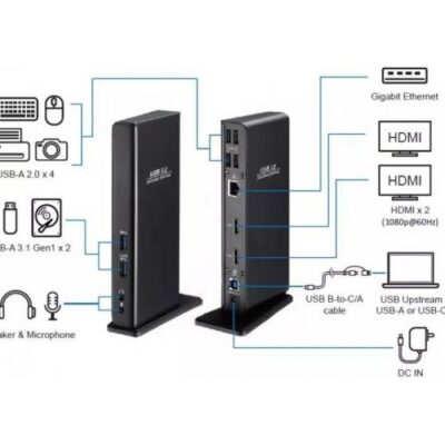תחנת עגינה Gold Touch Dual Hdmi 4Xusb2.0 2XUSB3.1 SPK/Mic Lan