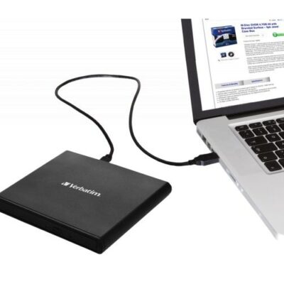 צורב DVD נייד חיצוני שחור Verbatim External Slimline