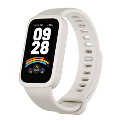 צמיד כושר חכם דור 9 דגם Xiaomi Smart Band 9 Active בצבע לבן