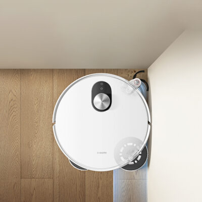 שואב אבק שוטף רובוטי שיאומי דגם Xiaomi Robot Vacuum 5 בצבע לבן