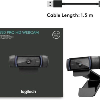 מצלמת אינטרנט Logitech C920 1080p HD Pro Webcam With Mic