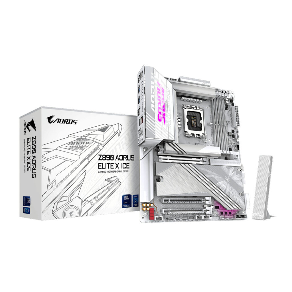 לוח לאינטל דור 15 Gigabyte Z890 AORUS ELITE X ICE ATX LGA1851
