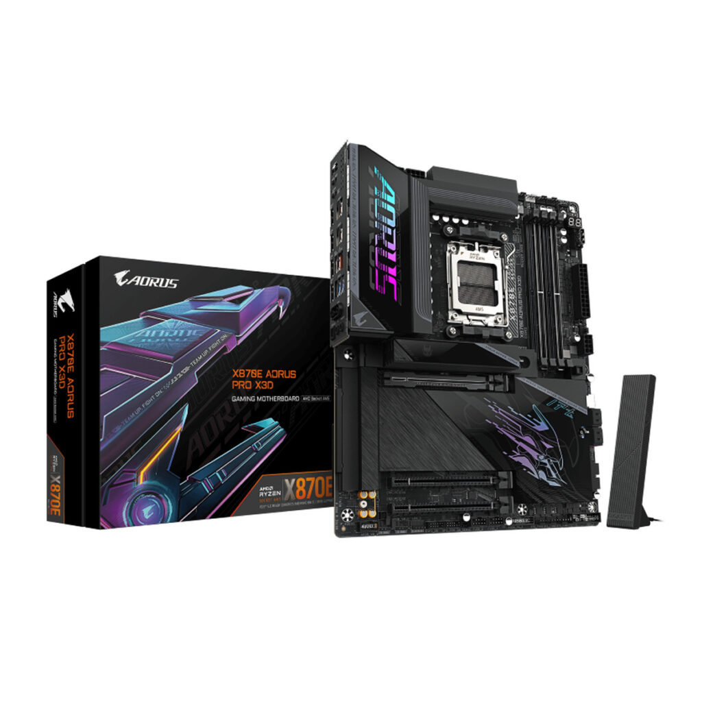לוח אם Gigabyte X870E Aorus Pro X3D AMD AM5 ATX WiFi7 DDR5