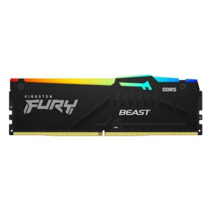 זכרון לנייח Kingston Fury Beast Black RGB 16GB 6400MHZ DDR5 C36