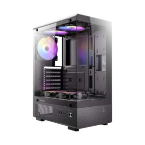 מארז Antec VCX300 ARGB Black Mid-Tower ATX 5x120mm Fans include